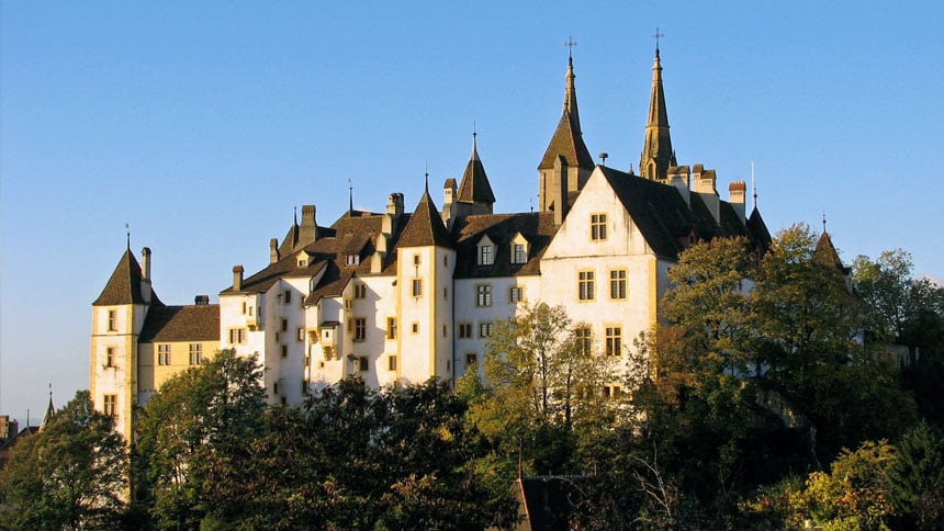 Le château de Neuchâtel en Suisse