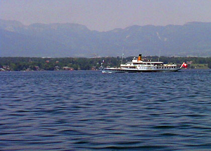Le lac Léman à Genève