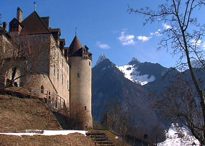 Gruyères (Fribourg) en Suisse