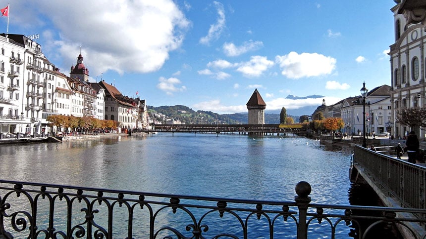 La ville de Lucerne (Luzern) en Suisse