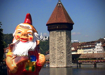 Peter le nain de jardin à Lucerne