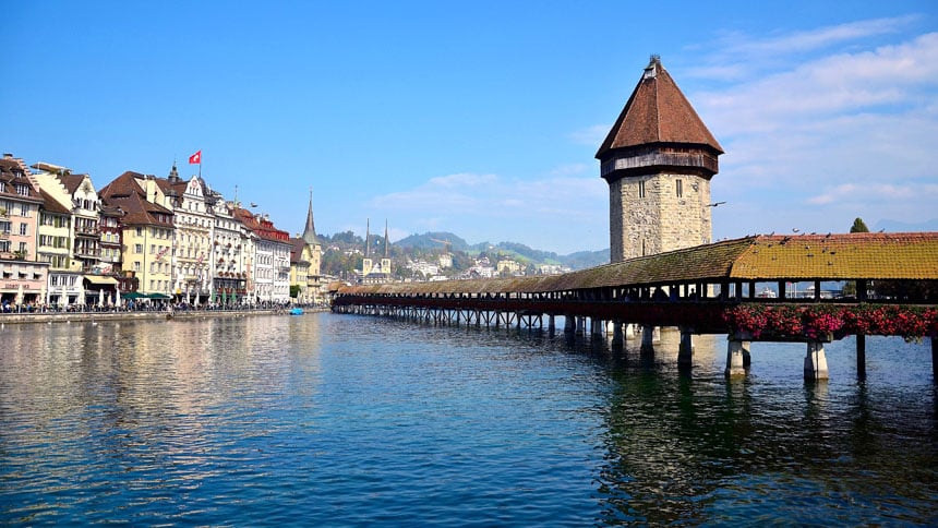 Le pont de Lucerne (Kapellbrücke)