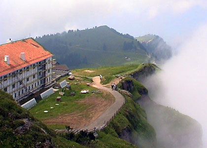 Le sommet du Rigi en Suisse