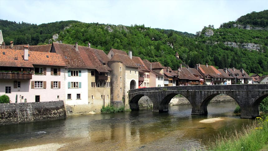 Saint-Ursanne au Jura (Suisse)