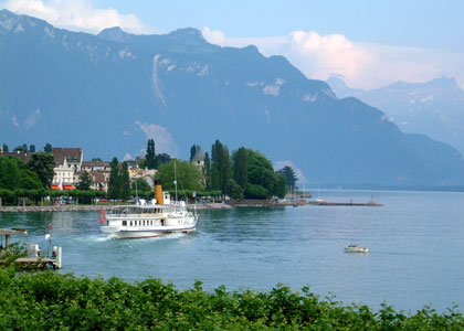 Vevey au bord du lac Léman